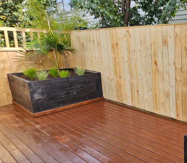 Professional timber decking and wooden fence installation