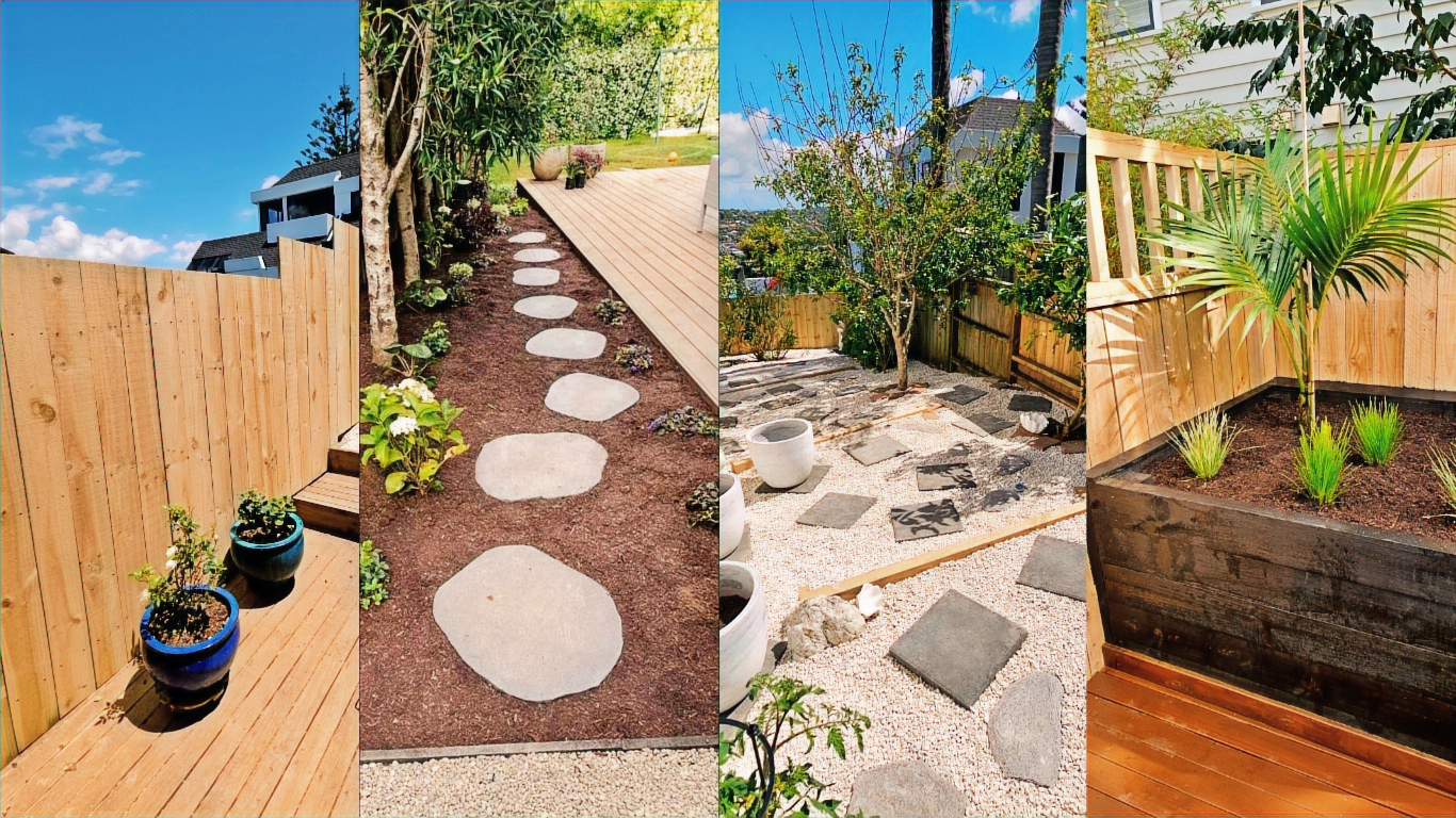 Complete garden restoration with native plants and landscaping